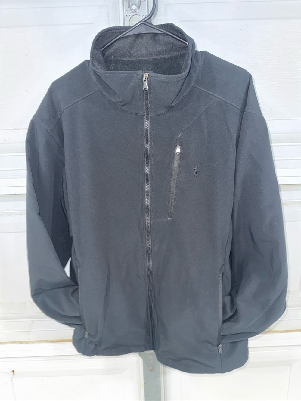Polo by Ralph Lauren Black Lightweight Full-Zip Soft Shell Jacket